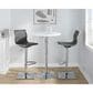 Lumisource Masters Swivel Adjustable Barstool with Grey Cushion in Chrome, , large