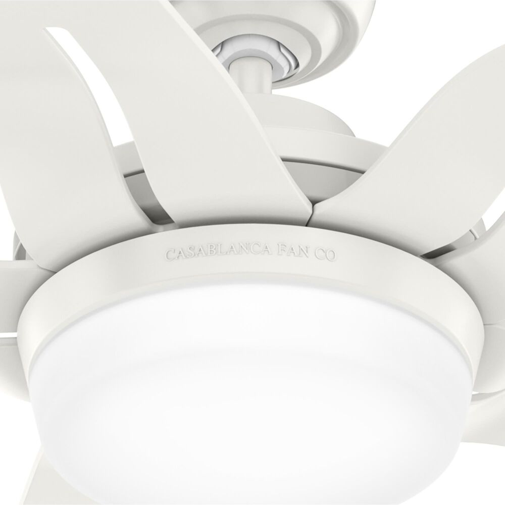 Hunter Correne 56&quot; Ceiling Fan with LED Light in Fresh White, , large