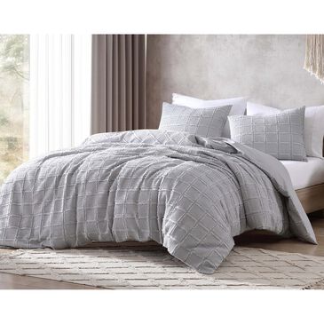 Hallmart Collectibles Jordie 3-Piece Queen Comforter Set in Ivory and Gray, , large