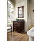 James Martin Vanities Brittany 30" Single Bathroom Vanity in Burnished Mahogany with 3 cm Parisien Bleu Quartz Top and Rectangular Sink, , large