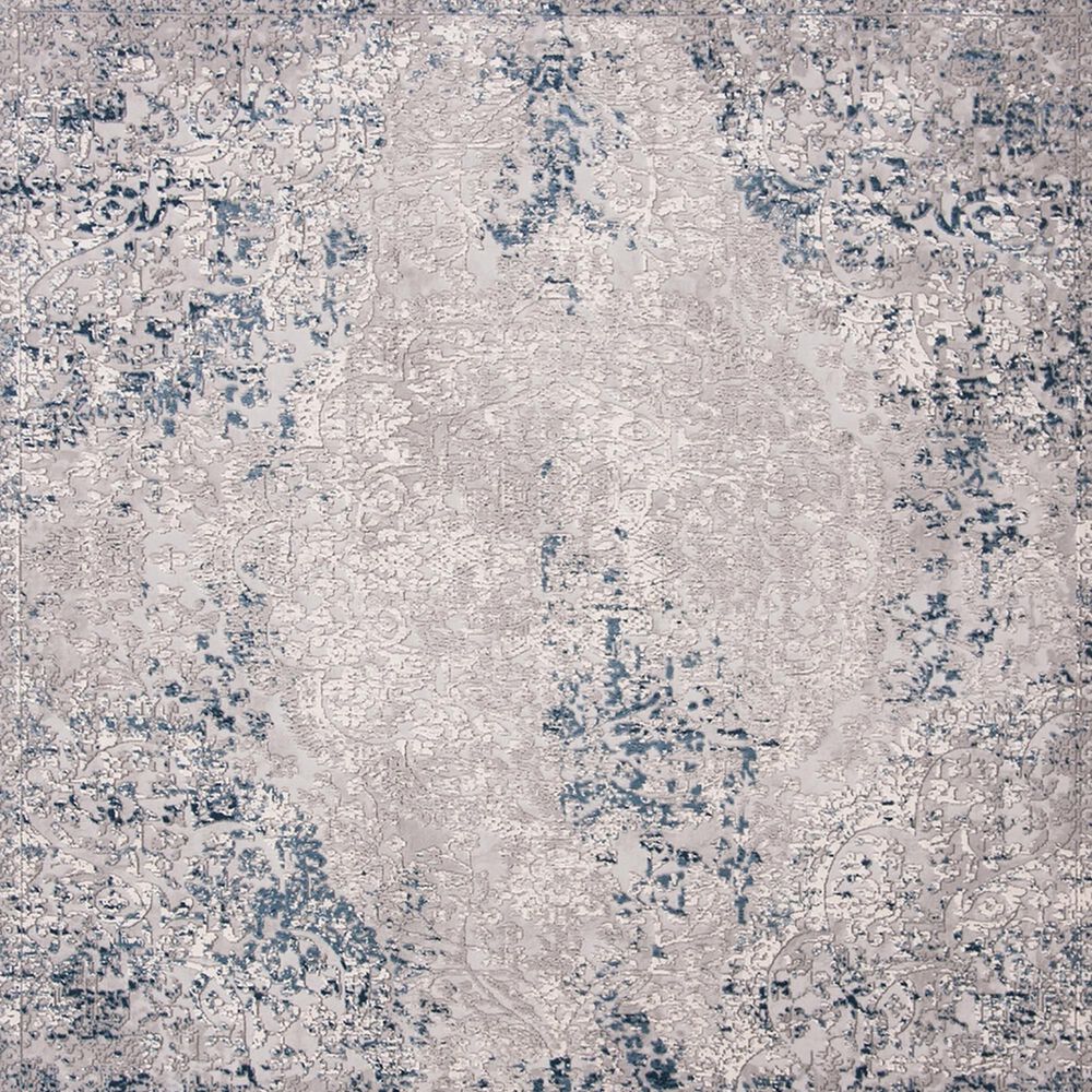 Safavieh Invista INV468F 6&#39;7&quot; Round Grey and Ivory Area Rug, , large