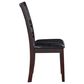 New Heritage Gia Dining Side Chair with Ebony Faux Leather Cushion, , large