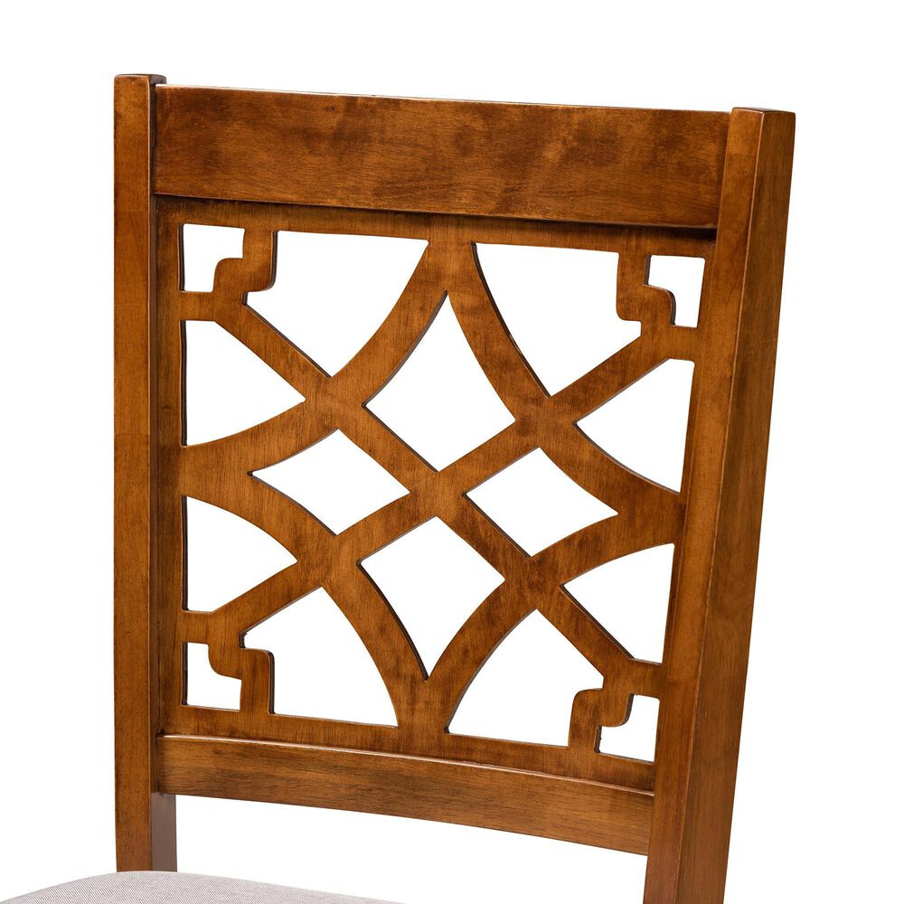 Baxton Studio Mael Side Chair in Walnut Brown (Set of 2), , large