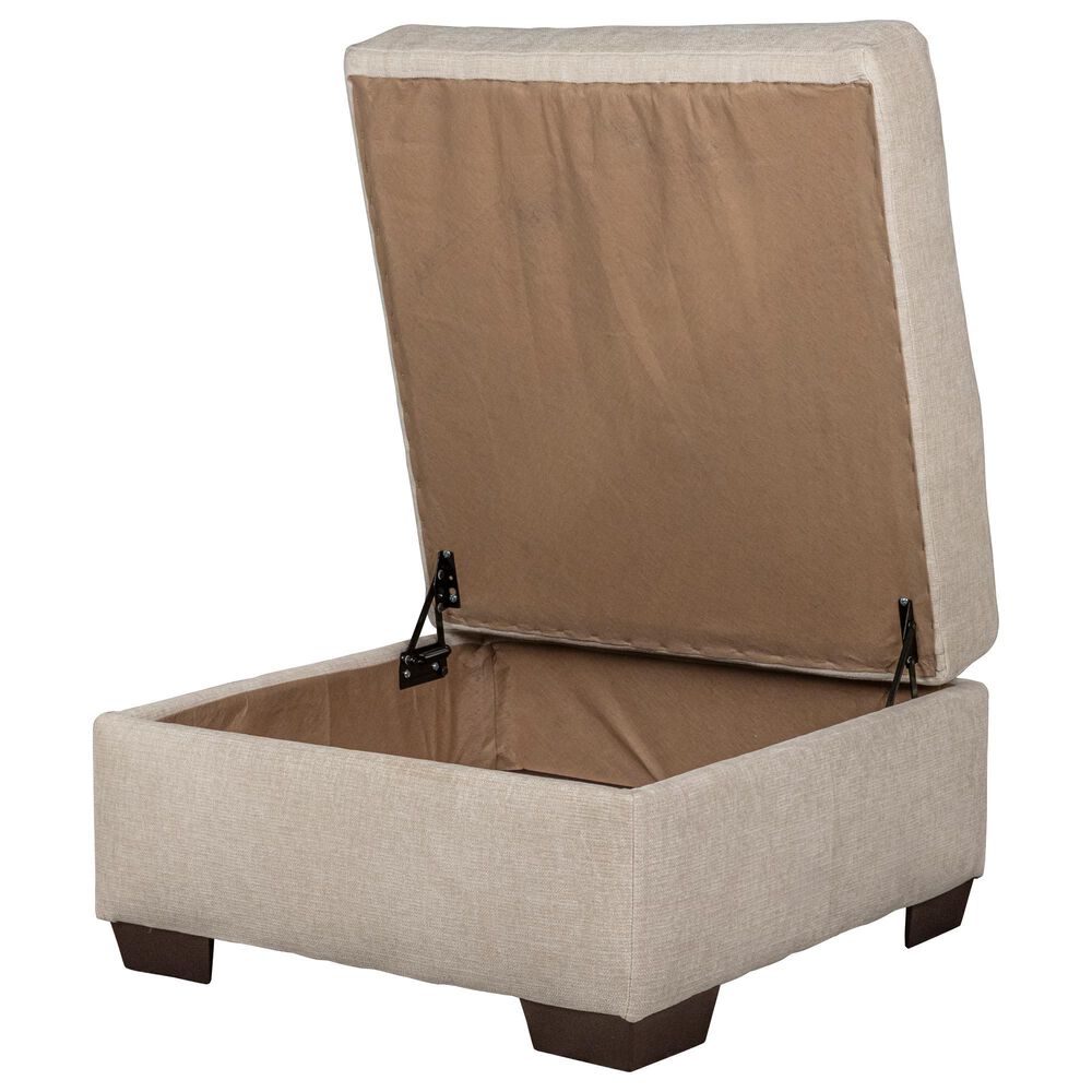 Peak Living Ottoman in Dino Ivory, , large