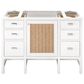 James Martin Vanities Addison 48" Single Bathroom Vanity in Glossy White with 3 cm Lime Delight Quartz Top and Rectangular Sink, , large