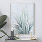 Maple and Jade 47" x 36" Coastal Leaves Framed Wall Art in Green and Blue, , large