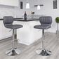 Flash Furniture Adjustable Barstool in Gray, , large