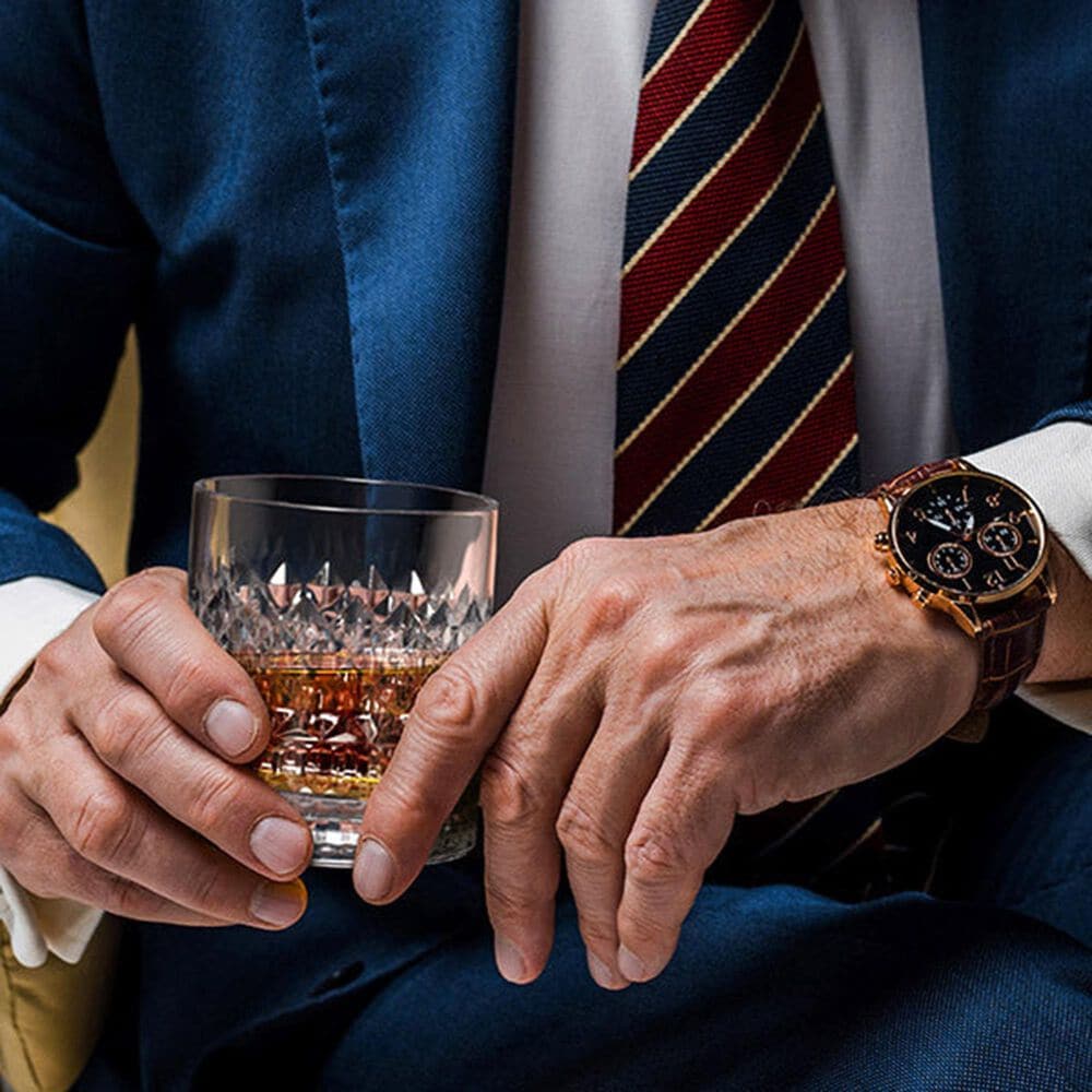 Aged &amp; Charred Signature Whiskey Glasses in Clear (Set of 4), , large