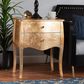 Baxton Studio Patrice 2-Drawer End Table in Gold, , large