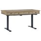 Riva Ridge Emerson 60" Sit and Stand Desk in Light Elm and Black, , large