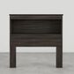 Lemoore Essential Twin Bookcase Headoard in Grey Walnut, , large