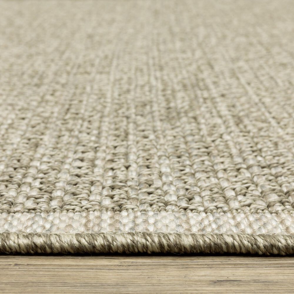 Oriental Weavers Tortuga TR12A 9&#39;10&quot; x 12&#39;10&quot; Beige Area Rug, , large