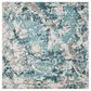 Safavieh Skyler SKY186M 4" Square Blue and Ivory Area Rug, , large