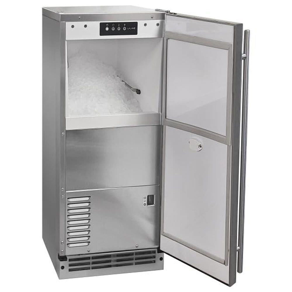 U-Line 15" Outdoor Nugget Ice Machine in Stainless Solid, , large