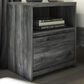 Ashley Baystorm 1-Drawer Nightstand in Smoke Gray, , large