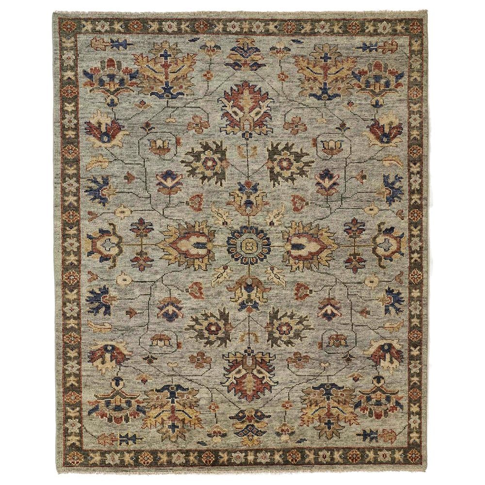 Feizy Carrington 5"6" x 8"6" Green and Gray Area Rug, , large