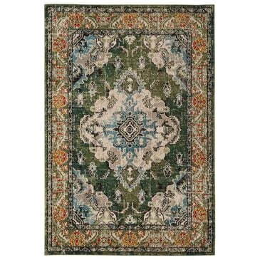 Safavieh Monaco MNC243F-10 10" x 14" Forest Green/Light Blue Area Rug, , large