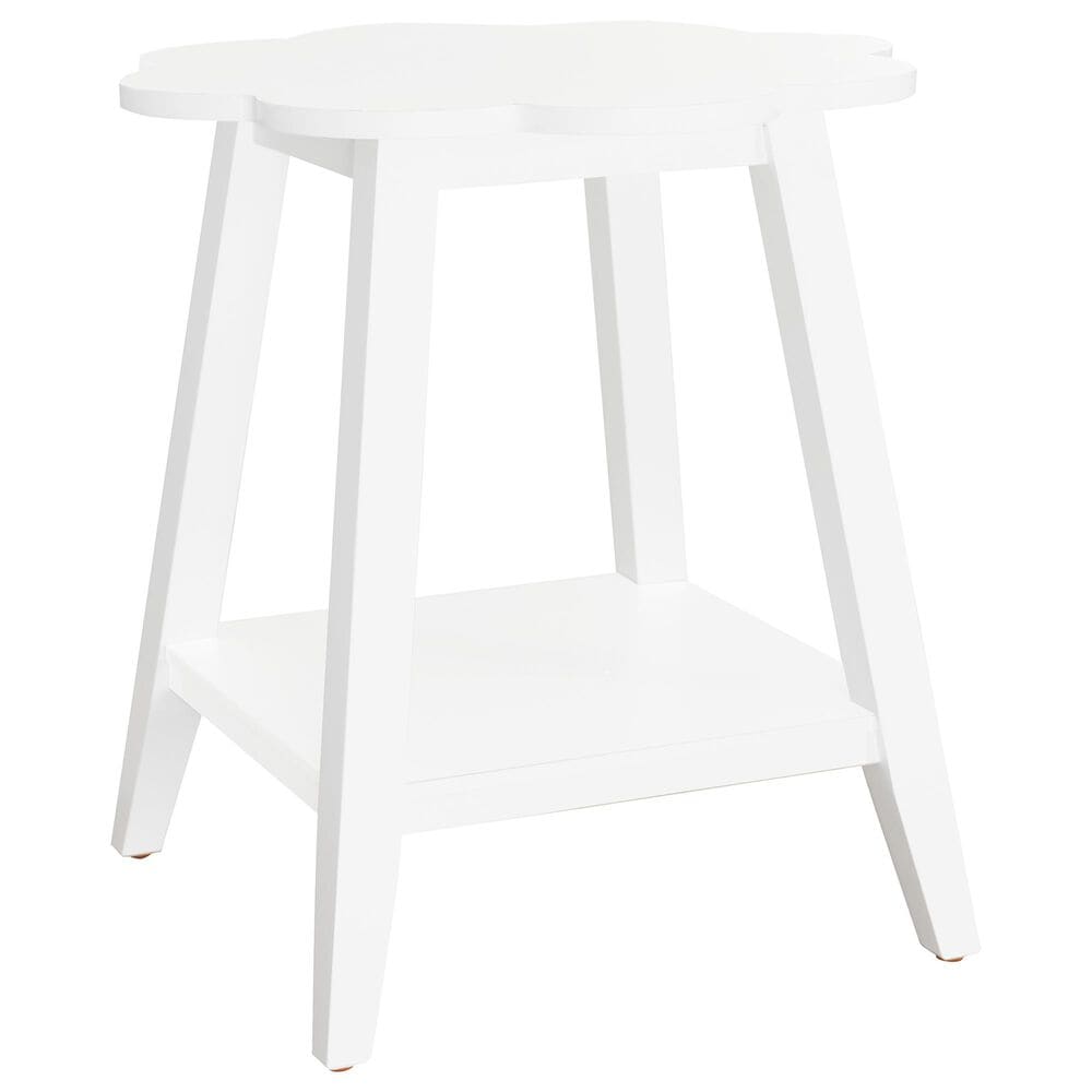 Linden Boulevard Petunia Side Table in White, , large