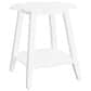Linden Boulevard Petunia Side Table in White, , large