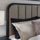 Millenium Rowanbeck Queen Upholstered Panel Bed in Black Finish, , large