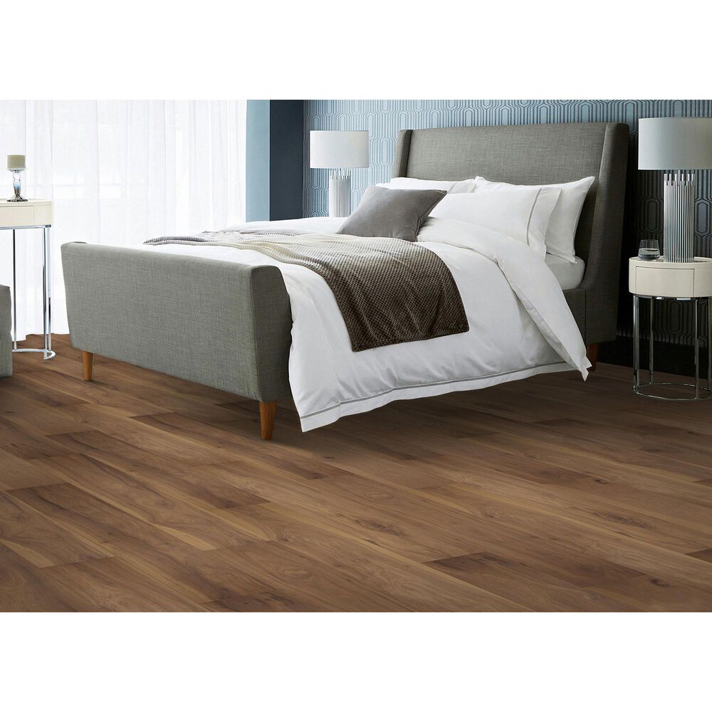 Karastan BelleLuxe Waterproof Farrington Crest Cigar Hickory 8&quot; x 54&quot; Laminate, , large