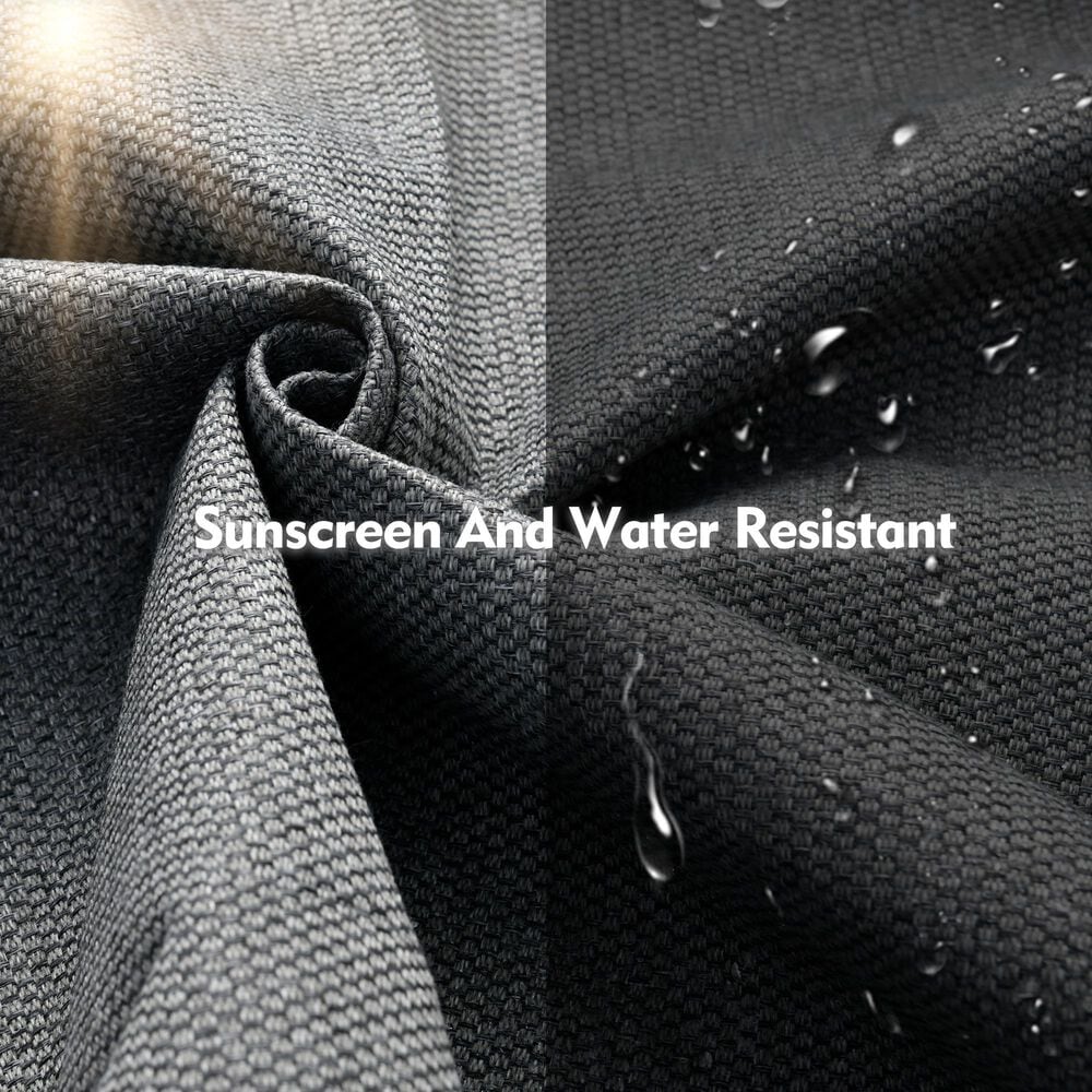 HOMLUX 6-Piece Patio Conversation Set in Dark Gray, , large