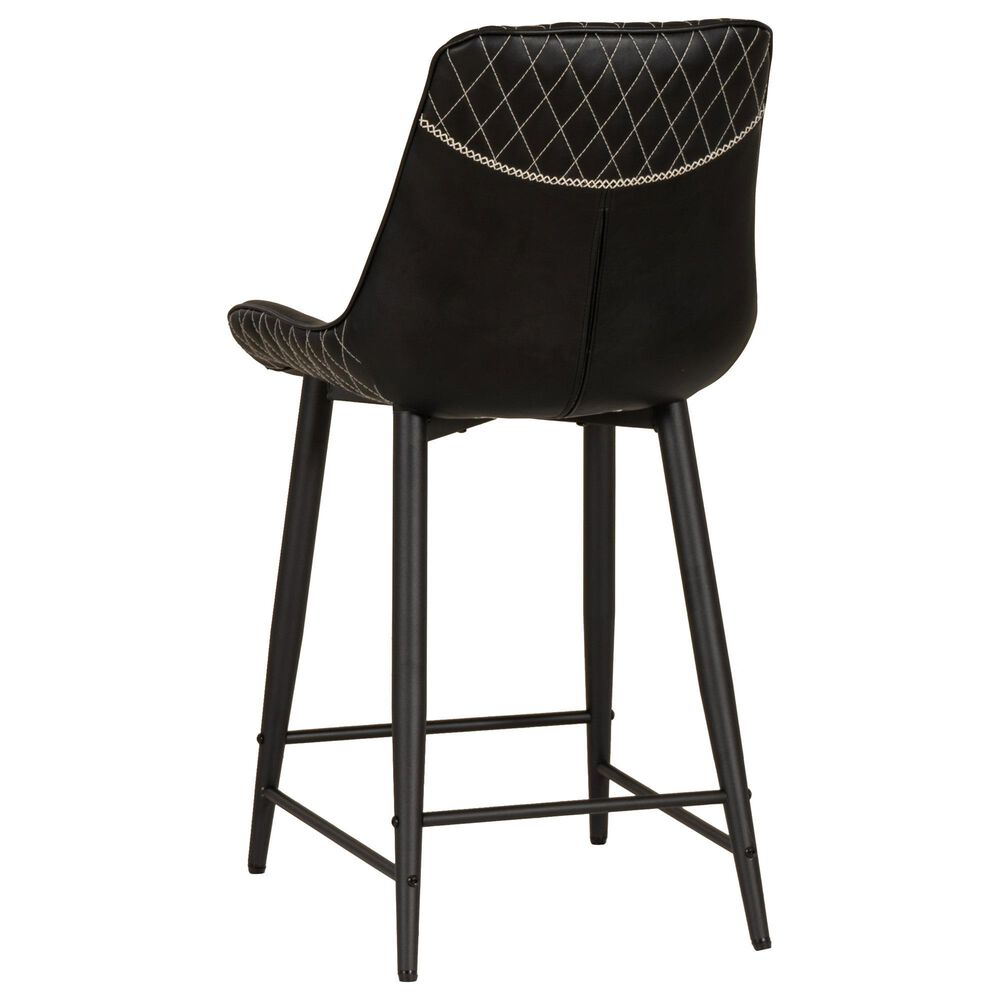 Linon Home Decor Elder 24" Counter Stool in Black, , large