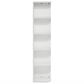 HOMLUX 5-Tier Corner Open Shelf Bookcase in White, , large