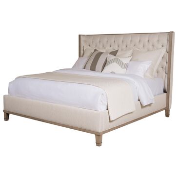 Vanguard Furniture Michael Weiss Bowers Tufted King Bed in Nada Natural, , large