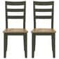 Ashley Gesthaven Dining Chair Set of 2 in Natural and Green, , large
