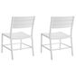 Linon Home Decor Holland Patio Side Chair in White (Set of 2), , large