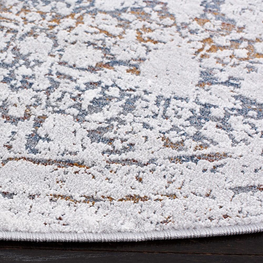 Safavieh Craft CFT939F 6&#39;7&quot; Round Grey and Gold Area Rug, , large
