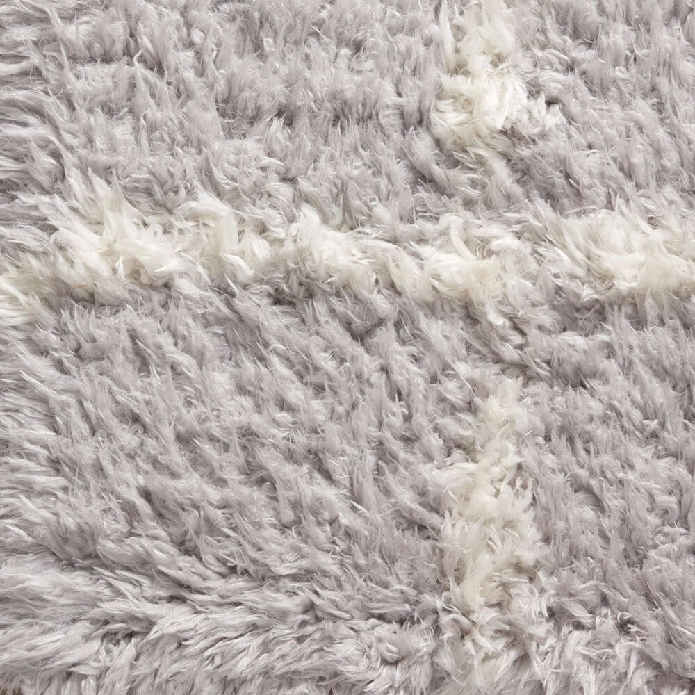 Angela Rose Amira 2&#39;3&quot; x 4&#39; Silver and Ivory Area Rug, , large