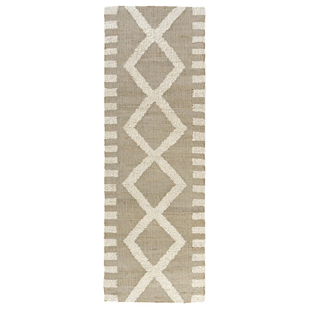 L&amp;R Resources Geoblend Beige and Natural 2'6" x 8' Runner, , large