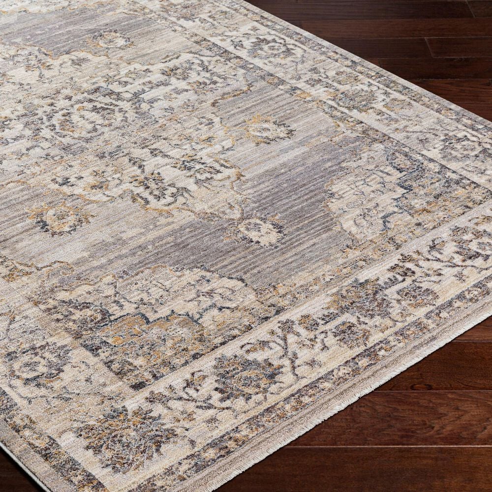 Surya Aida 2&#39;7&quot; x 4&#39;11&quot; Beige, Medium Gray, Tan, Gray, Charcoal and Deep Teal Area Rug, , large