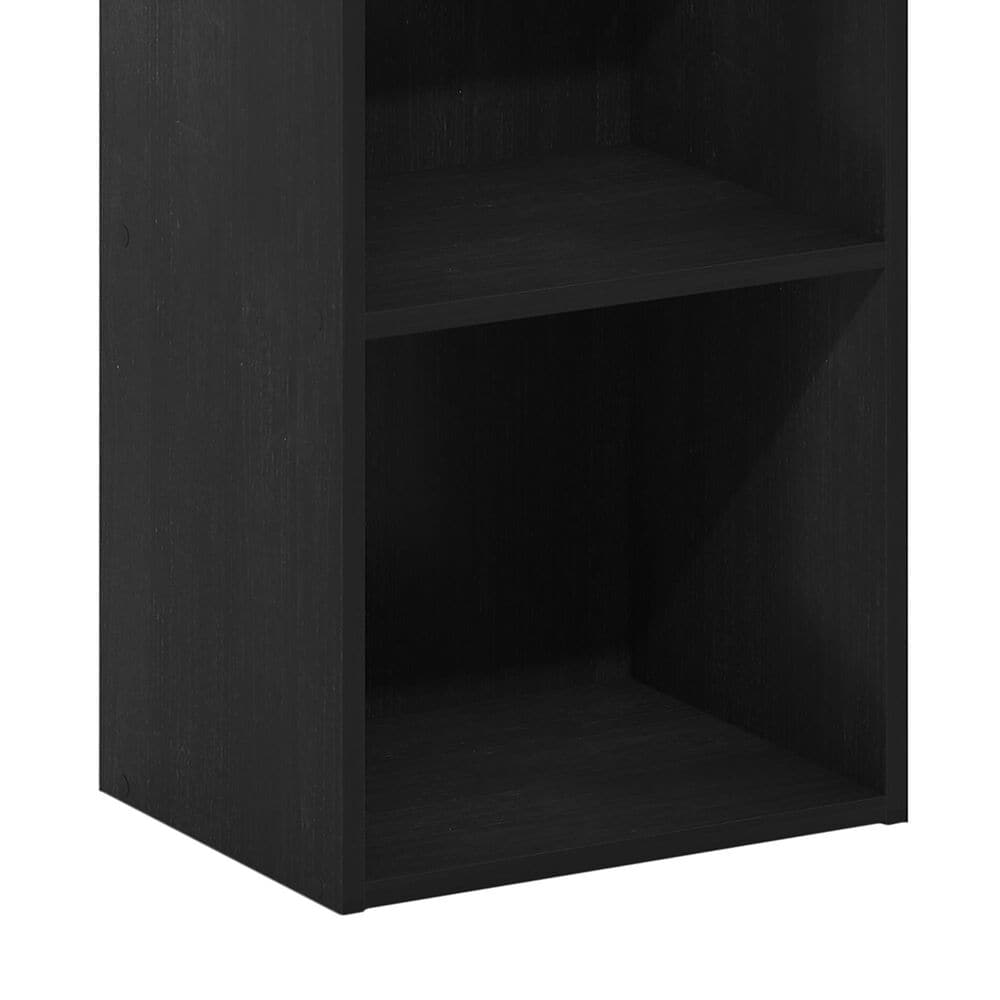 HOMLUX 2-Tier Open Shelf Bookcase in Blackwood, , large