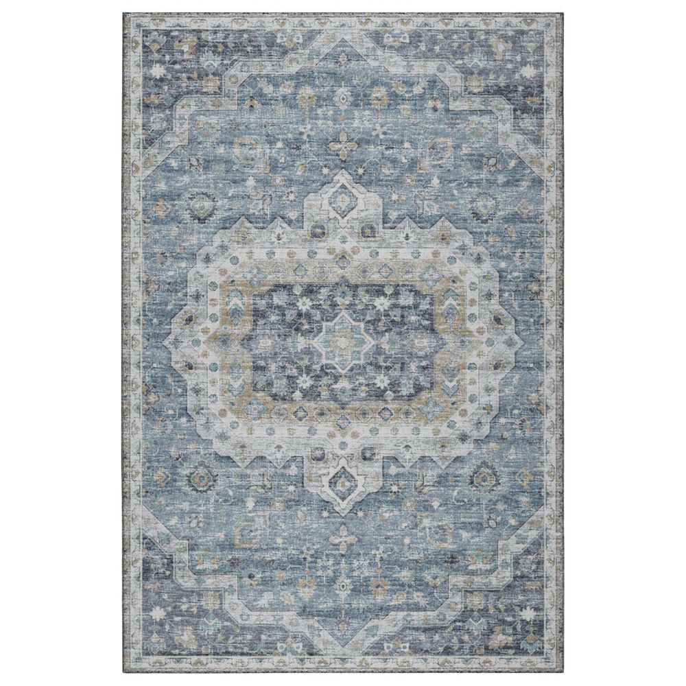 Dalyn Rug Company Tuscany 2"6" x 10" Blue Indoor/Outdoor Runner, , large