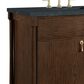James Martin Kinnsden 36" Single Bathroom Vanity in Sable Oak with 3 cm Charcoal Soapstone Silestone Top and Rectangular Sink, , large