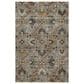 Dalyn Rug Company Silk Road Pewter, Gray, Ivory, Paprika, Sage and Gold 5" x 7"6" Area Rug, , large
