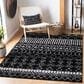Safavieh Tulum Transitional 6" x 9" Black and Ivory Area Rug, , large