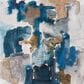 Safavieh Aria Abstract 6"6" Square Ivory and Navy Area Rug, , large