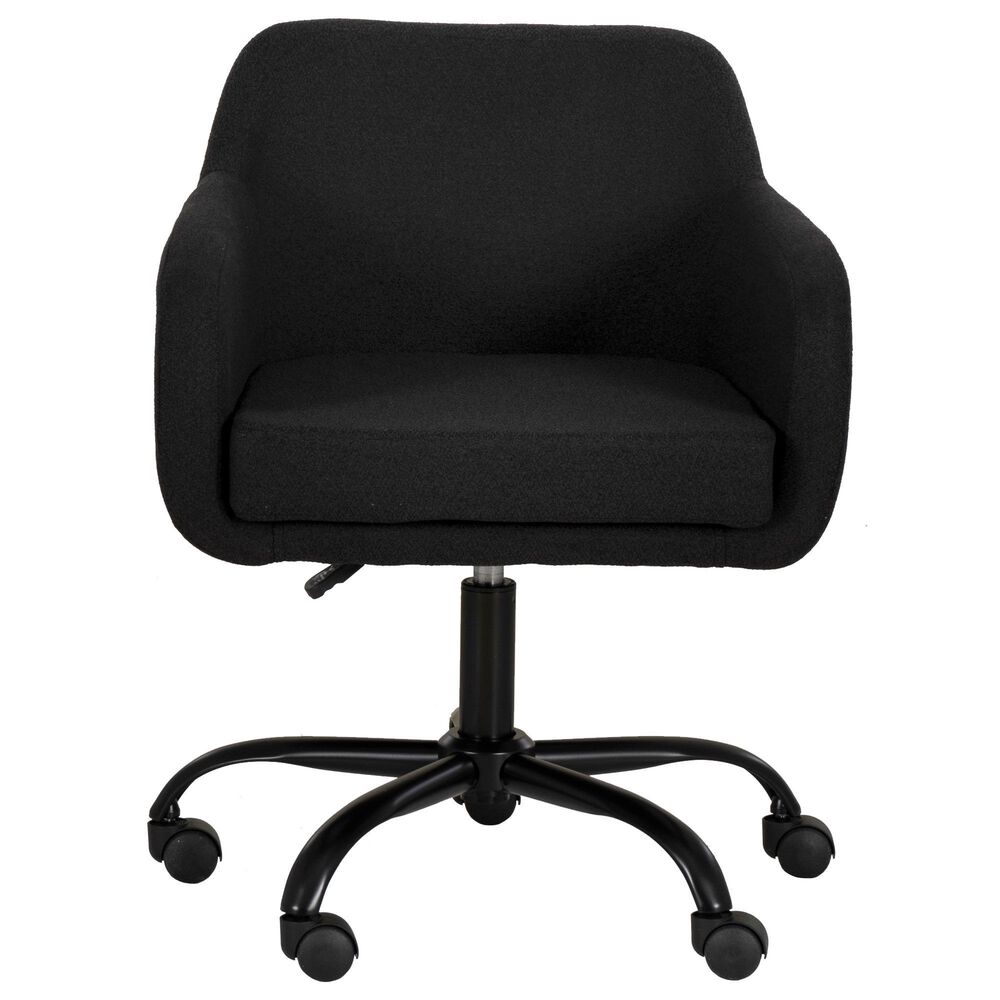 Linon Home Decor Rylen Office Chair in Black, , large