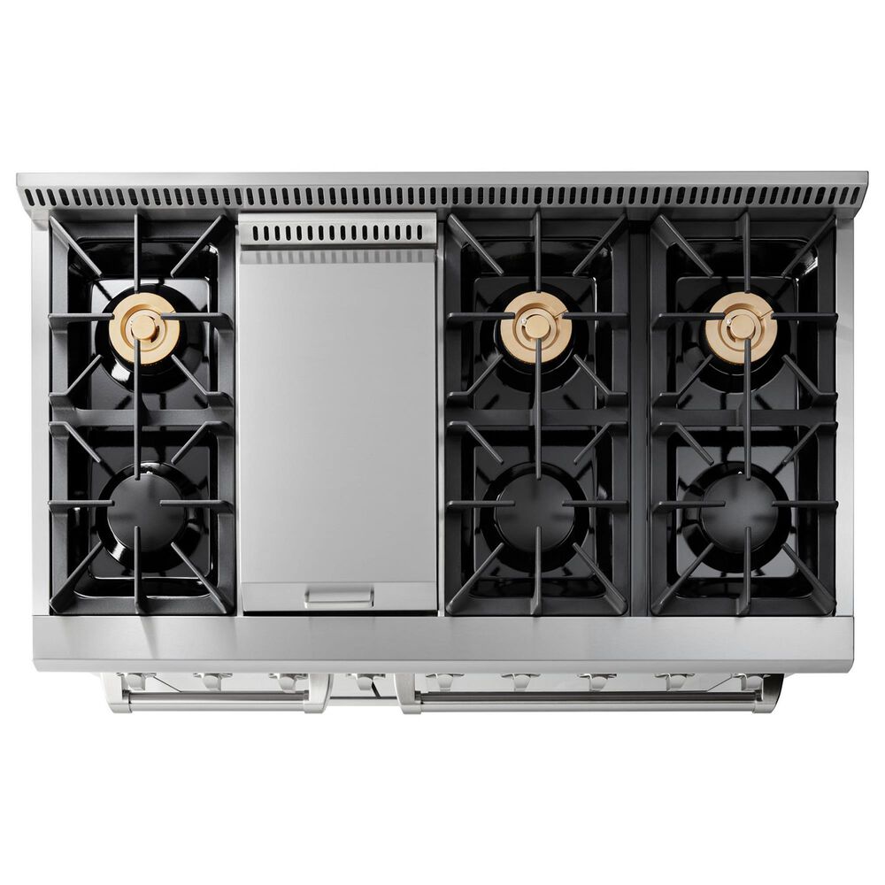 Thor Kitchen 48&quot; Freestanding Professional Liquid Propane Range in Stainless Steel, , large