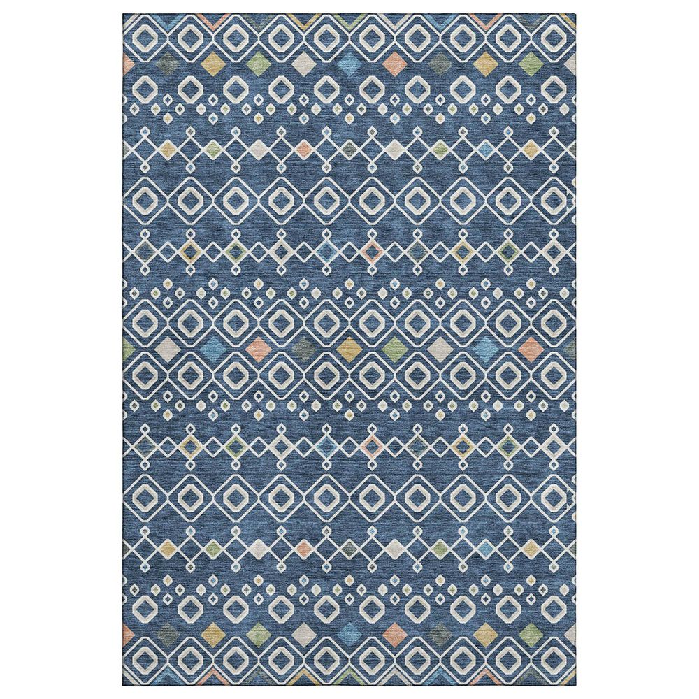 Dalyn Rug Company Neo NO12 10" x 14" Navy Area Rug, , large