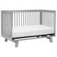 Babyletto Hudson 3-In-1 Convertible Crib and Toddler Conversion Kit in Grey, , large