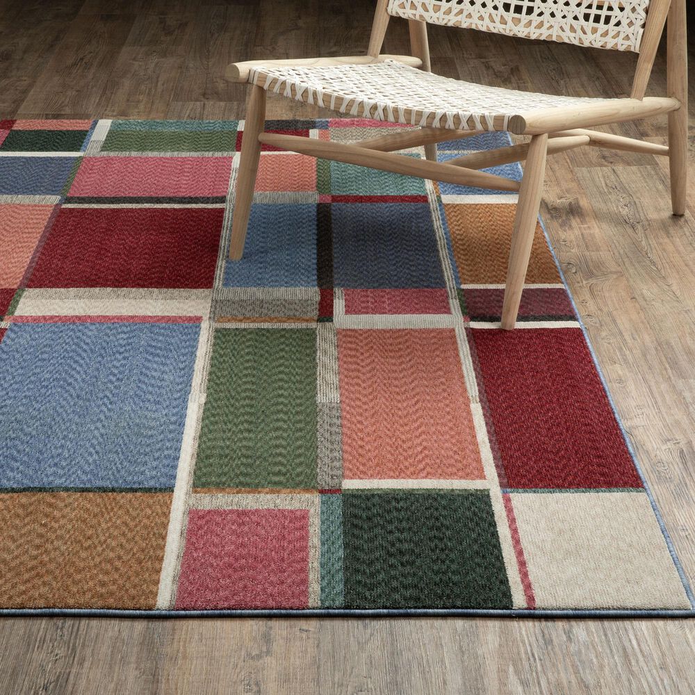 Oriental Weavers Tisdell TIS05 Multicolor 3&#39;9&quot; x 5&#39;2&quot; Area Rug, , large