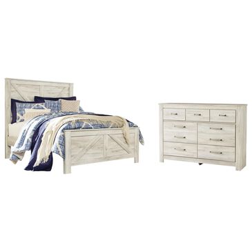 Ashley Bellaby 2-Piece Queen Panel Bedroom Set in Whitewash, , large