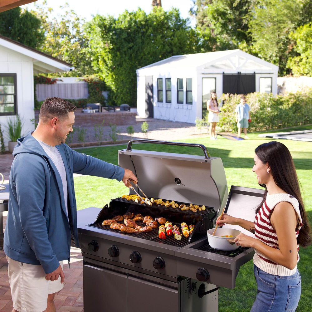 Tytus Anaheim and Emberwood 3-Piece Modular Duo with Tabletop Grill and Griddle in Gunmetal Gray, , large