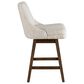 Armen Living Branson 26" Swivel Counter Height Stool in Brown, , large