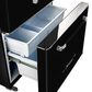 Unique Appliances Classic Retro 21.4 Cu. Ft Frost Free Counter Depth French Door Refrigerator in Midnight Black, , large